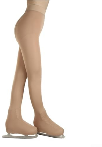 WheatThrive Mallas de patinaje artístico para niños, leggings de patinaje sobre hielo, medias de patinaje artístico para niños, ropa de rendimiento