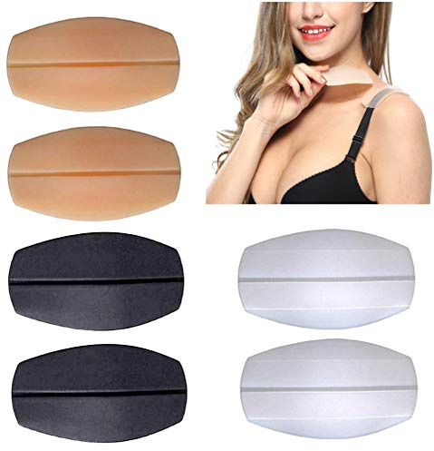 Magicmode 3 Paires Support de coussins de sangle de soutien-gorge en silicone épaulettes confortables antidérapantes