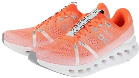 On Running Herren Cloudsurfer Sneaker, Flame White, 43 EU