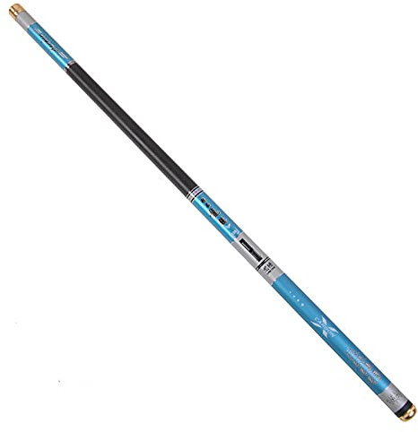 LEFAH Super ligero duro 3,6 m / 4,5 m / 5,4 m / 6,3 m / 7,2 m caña de pescar telescópica varilla de fibra de carbono para pesca de carpa (Color: B, Tamaño: 4.5 m)