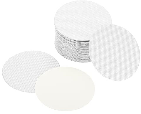 PATIKIL 55mm/2,15 Aluminio Lámina Tapa Revestimiento, 100uds Resistente Manipulación Inducción Calor Sellador Sellado Revestimientos para Vidrio Botella Tarro Tapa