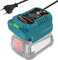 TPDL Chargeur de batterie pour Bosch 18 V Home and Garden PBA avec affichage LED, chargeur rapide compatible avec batterie Bosch 18 V, vert, pour Bosch PBA/PSB/PSR 18 V Garden Series