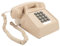 Teléfono con Cable Vintage, Teléfono Fijo Clásico Antiguo con Timbre Mecánico, Volumen Ajustable, Botón Grande, Teléfono de Escritorio Retro para el Hogar, Oficina, Escuela (Beige)