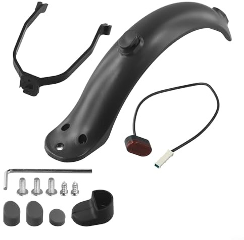 Juego de guardabarros para scooter eléctrico para xiaomi para M365, incluye luz trasera y kit de instalación