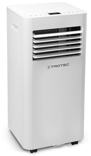 TROTEC PAC 2020 E Climatiseur mobile connecté 3 en 1-7200 BTU - pour 26 m² - climatiseur, déshumidificateur, ventilateur - avec WiFi, télécommande, tuyau d'évacuation - économique et silencieux