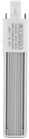Ejoyous Lampadina, Tubo LED 6W G23 GX23 Base 28 Pezzi 2835 LED Bianco Freddo Bianco Caldo 3000K 6000K per Luci da Incasso Montate su Superficie (GX23)