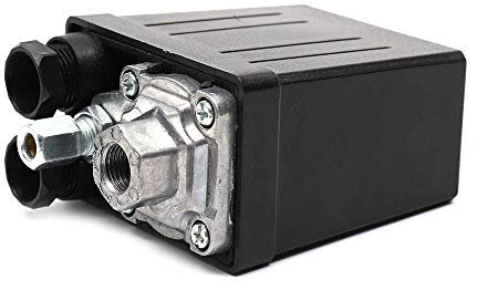 ORAZIO Interruttore di Controllo della Pressione del Compressore d'Aria G1/4 220V One Porta Monofase per Valvola di Controllo della Pompa Compressore d'Aria 214121