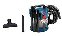 Bosch Professional 18V System aspirateur eau et poussière sans-fil GAS 18V-10 L (sans batterie ni chargeur, avec flexible 1,6 m, coude, 3 tubes, suceur droit 250 mm, suceur sols, filtre plat plissé)
