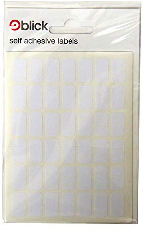 Blick Labels, White, Self Adhesive Stickers, Rectangular, 9mm x 16mm, 294 Labels, for Home, Office, Family, School, Letters, Address
