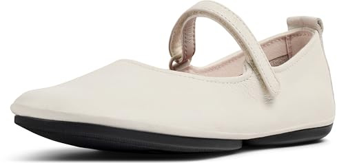 Camper Women's Right Nina-k201365 Mary Jane Flat, White Natural 024, 39 EU