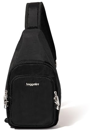 Securtex® Anti-Theft Daytripper Sling - 7x12 Travel Safe Crossbody Bag w/Locking Zippers, Slash-Resistance