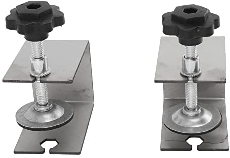 Akozon Pince de Fixation Robuste pour Installation Avant de Tiroir, 2 Pièces, Pinces de Montage Professionnelles pour Façade de Tiroir avec Réglage Facile pour le Travail du Bois