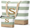 oscaurt Strandtasche Badetasche XXL Shopper Tasche Damen Umhängetasche Wasserdicht Beach Tote Bag mit Reißverschluss Faltbare Reisetasche Travel Bag Sporttasche (S-Grau Grün)