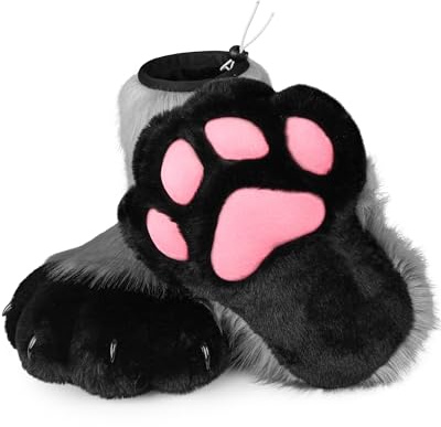ZFKJERS Set di accessori per costume per cosplay, gatto di animali domestici, per adulti, colore: grigio