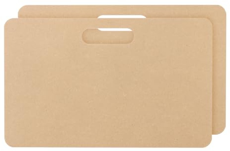PATIKIL 10 x 16 Wedging Board for Pottery with Built-in Handle, 2 Pcs 12mm Thickness Clay Board Portable Plaster Modeling Board for Pottery Clay Ceramics