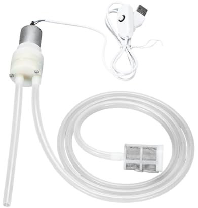 Kuntesetty Bomba Eléctrica para Trasvase de Vino, Sifón Automático, Portátil Y Compacto para Embotellado, Tubo de 100 Cm, Individual