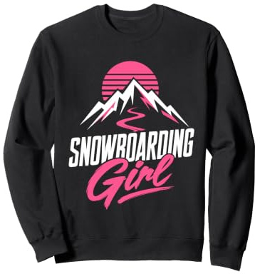 Snowboarder SNOWBOARDING GIRL Girls Children Snowboard Sweatshirt