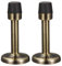 sourcing map Door Stopper Stop Bumper Wall Protector Sound Dampening Wall Mount w Rubber Tip Bronze Tone 2pcs