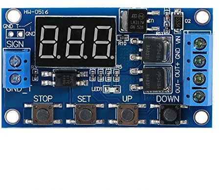 Module de minuterie DC 5 V-36 V, Module de minuterie, relais d'automatisation - Automatisation DC 5V - 36V LED Affichage de la minuterie de retard numérique Interrupteur de contrôle Module de relais