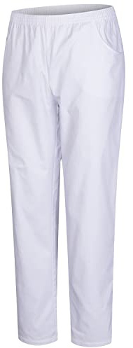 MISEMIYA - PANTALÓN Sanitarios Unisex Cintura ELÁSTICA Uniforme Laboral MÉDICO Enfermera Limpieza Veterinaria SANIDAD HOSTELERÍA- Ref.8312-5XL, Blanco 21