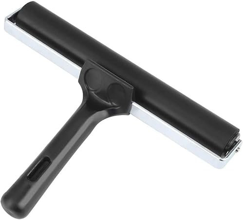 PIQIUQIU Rodillo de goma, 20 cm, rodillo de goma dura para impresión de linóleo e impresión, rodillo de pintura para impresión de bloques y manualidades