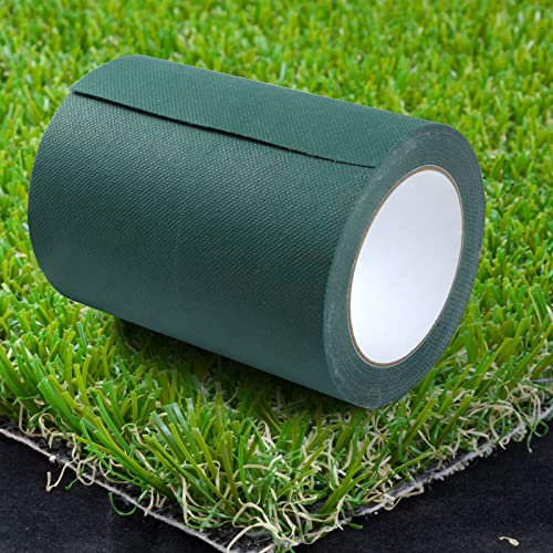 ASelected Self Adhesive Artificial Grass Tape, 1Pcs Green Centre Peel Off Glue, Sticky Joining, Outdoor Fixation Jointing, 150MMx10M