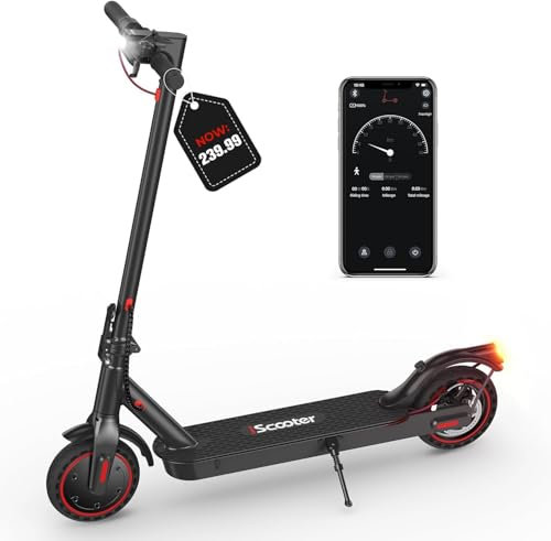 iScooter i8/i9/i9Max Electric Scooter, 8.5-10 Tires Fast Electric Scooters for Adult, Max 40km Range, 3 Speed Mode, Foldable E Scooters,Cruise Control, Double Braking System for Adults and Teens