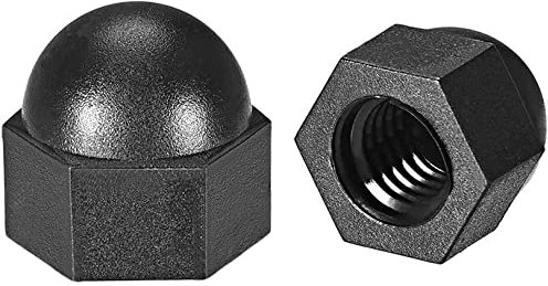 XYWHPGV Écrous borgnes hexagonaux - 10 pièces M8 écrous à dôme écrou borgne décoratif hexagonal en nylon pour vis boulons noir(e2395 48d0e 8a7b4 68f67 a0896 b2b8f