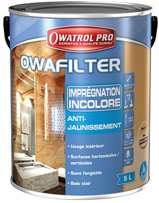 Imprégnation incolore Anti-jaunissement Owafilter - Owatrol Pro - 5 Litres