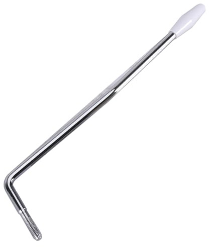 JOINPAYA Whammy Bar Guitar Tremolo Arm Single Tremolo Bridge Arm with Threaded Tip Chrome Plating M5 Bolt Fit for Electric Guitar Replacement Parts 7.28 X 1.38 X 0.19 in