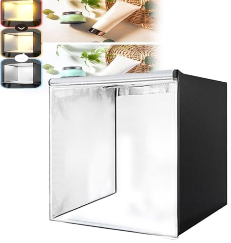 Caja De Estudio Fotográfico, Carpa Para Fotografía De Fondo Fotográfico, Carpa Para Fotografía Con Caja De Luz Plegable Portátil Con 4 Tableros De Luz Y 4 Fondos Para Fotografía De Productos