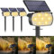 Solarlampen für Außen, 108LED Superhelle Solar Gartenleuchten für Außen, IP67 Wasserdicht Solarleuchten, 800lm 3000K Warmweiß Solar Wegbeleuchtung Strahler 3 Helligkeitsmodi Garage Eingang,2 Stück
