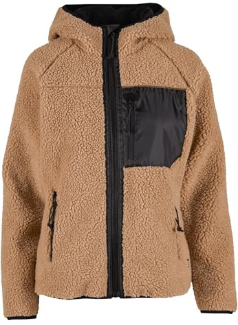 Brandit Giacca in pile Teddy da donna, 15Y, edizione limitata, colore: cammello, taglia: S, marrone chiaro, S