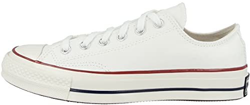 Converse Unisex Kids Taylor Chuck 70 Ox Low-Top Sneakers, Multicolour (White/Garnet/Egret 102), 3.5 UK