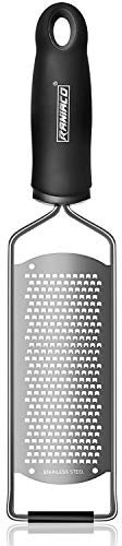 Raniaco Grattugia Formaggio Inox Manuale Grattuggia Good Grips Grattugia Agrumi Frutta Neonato Grattuggia Limone Acciaio Carote Parmigiano Aglio Zenzero Cioccolato con Copertura Protettiva Morbida