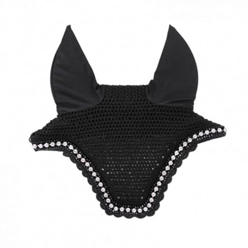 KENTUCKY HORSEWEAR Bonnet Anti-Mouche Cheval Wellington Big Stone and Pearl Soundless Oreilles Anti-Bruit