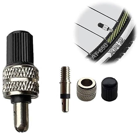LJFEA Fahrradventil Ersatz Set[6 Stück],Deutscher Fahrradventil Fahrrad Einsatz Fahrradventil Adapter,Ventil-Mutter,Ventil-Kappen,für DV/NV/BV Bike Valve