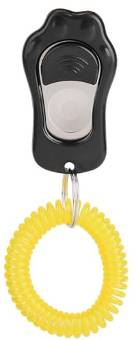 Hunde-Trainingsring, Clicker-Hundetraining mit Handschlaufe, Verstellbarer 3-Gang-Trainings-Clicker für Haustiere, Pfotenförmiger Haustier-Trainings-Clicker, langlebig