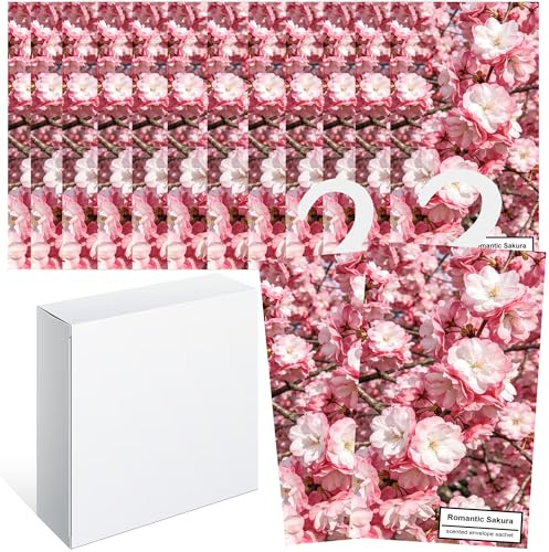 14PCS Sachet Parfumé Armoire Sent Bon Maison, Sachets Lavande Placards Parfum Voiture, Sachet Armoire Parfumé, Parfum d Ambiance Maison Parfum d'intérieur, Desodorisant Vetement Armoire (Sakura)