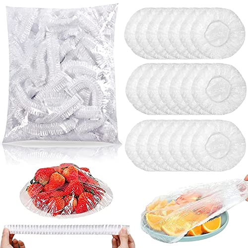 ChAusa 300 Pezzi Sacchetti per la Conservazione Degli Alimenti, Sacchetti Trasparenti per la Conservazione Degli Alimenti, Riutilizzabile per Della Frutta e Conservazione Ermetica Degli Aliment