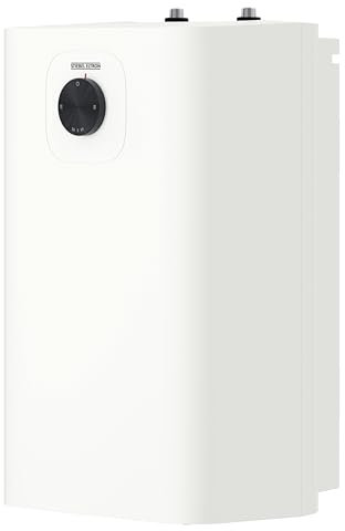 STIEBEL ELTRON Small vented Electric Water Heater SNU 10 Plus (GB), Water Heater Under Sink 10 l, Anti-drip Function, thermostop Function, Very Compact, 2 kW, White, 204981