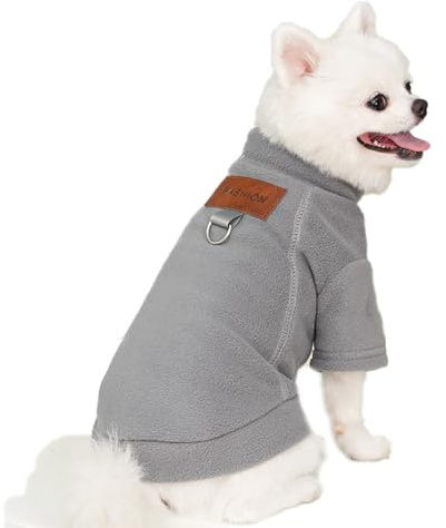 Sinirttou Jersey para Perros MedianoRopa Perro Mediano para Perros para Mascotas Sudadera de Algodón Ropa para Perros Jersey para Perros Pequeños Gato Mediano (Gris, XS)