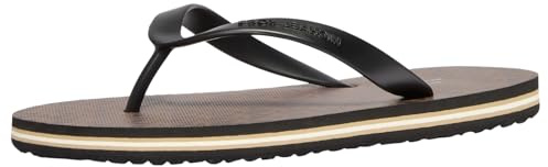 Michael Kors Men's Travis Flip Flop, Brown/Black, 9