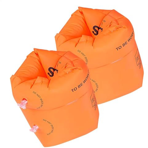 Flytringar för simning armar, uppblåsbara PVC armband ärmar, uppblåsbar simning arm flytande, ärm pool flyter armband för vuxna och barn