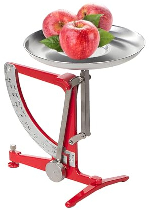 Báscula De Cocina Mecánica, Pesaje Preciso Sin Pilas, Estructura Metálica Duradera De 1 Kg, Aplicación Multifuncional para Investigación Científica Y Alimentación (Red)