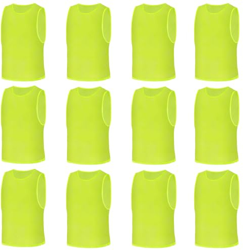 AUYAO Gilet d'entraînement de football, Chasubles D’Entraînement Sport, Maille Scrimmage Training Training Gilets, Maillots Gilet de Train, Respirant Entrainement Dossard Convient
