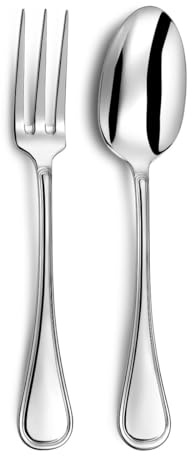 COUZON Serveringsbestick - Lyrisk - 18/10 rostfritt stål - blank yta - tjocklek 3,5 mm - rostfritt stål