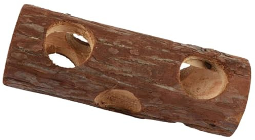 ELEOUTI Túnel de Madera para Hámsters y Mascotas Pequeñas, Juguete para Ejercicio y Juego, Acabado Pulido Fino, Adecuado para Jaulas de Mascotas