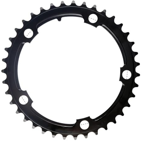 Haodream Plateau de chaîne de vélo en acier/aluminium, pièces de pignon rapide, 34T 39T 50T 53T, 110/130BCD, 8/9/10/11T