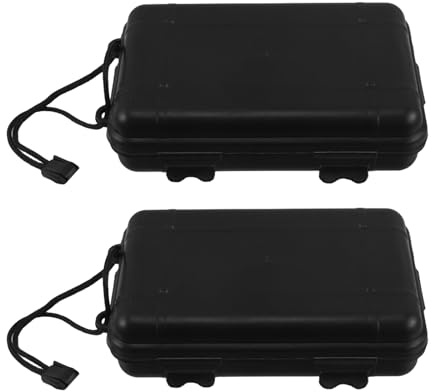 Healvian Estuche para Puntas de Flecha Grande, Caja de Almacenamiento Portátil de Plástico Ligero con Revestimiento Protector y 2 Unidades para Tiro al Aire Libre